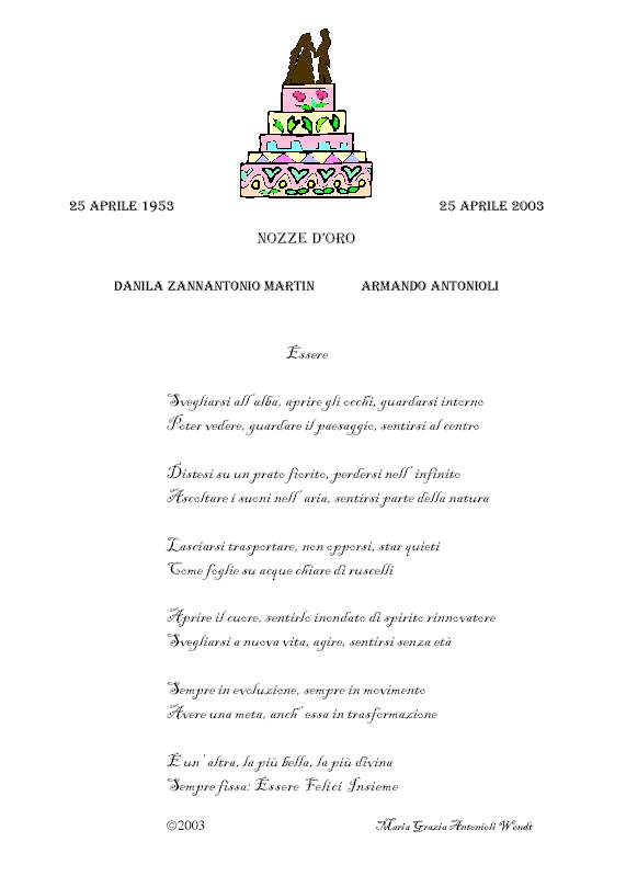 Nozze d'Oro